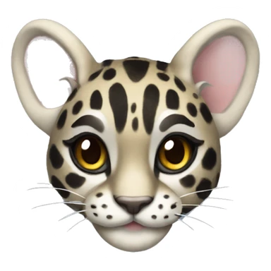 clouded leopard with fairy wings sticker