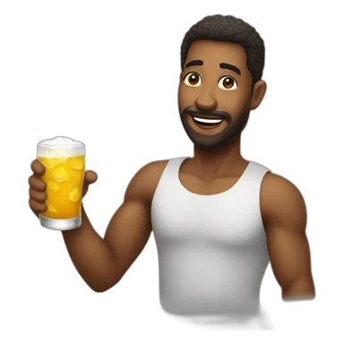 Homem  vou da um tempo de bebidas sticker