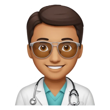 doctor with sunglasses sticker