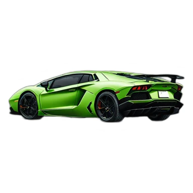 Lamborghini aventador svj verte sticker
