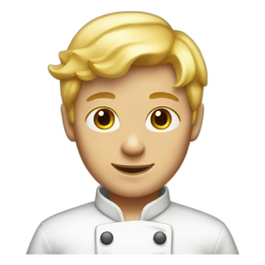 chef boy blonde hair pizza sticker