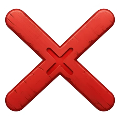 REd X mark sticker