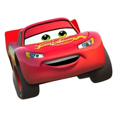 lightning mcqueen driving way leaving you in the dust sticker