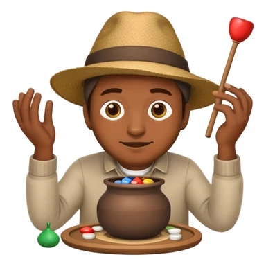 generate an emoji of man breaking pot game sticker