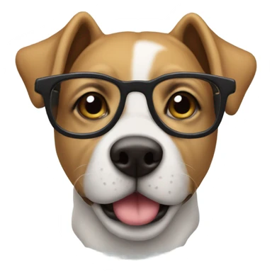 Perro con lentes  sticker