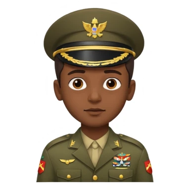Indian boy in army sticker