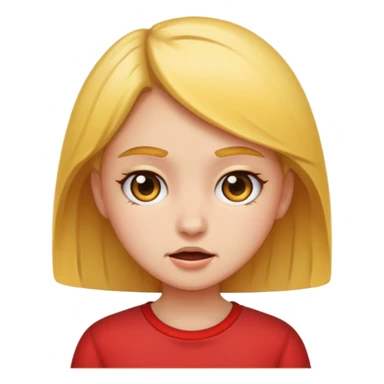 Short tempered girl sticker