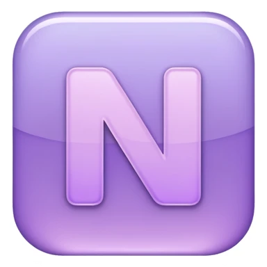 Netflix aesthetic "N" logo in pastel purple sticker