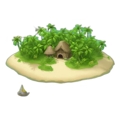 Île paradisiaque  sticker