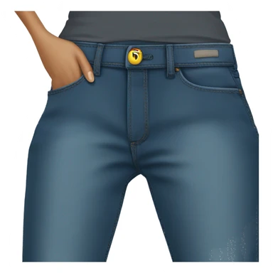 Low waist, boot cut jeans sticker