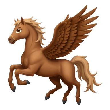 brown pegasus  sticker