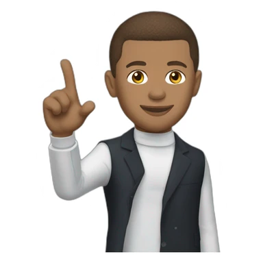 a mix between mbappe and macron sticker