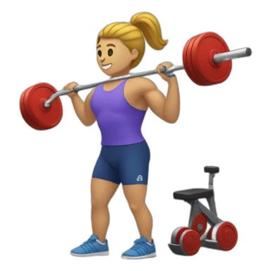 person with a disability, such as one without a leg, actively participating in weightlifting sticker