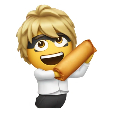 Dancing eggroll  sticker