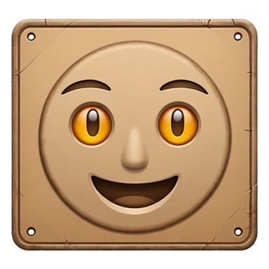 cardboard sign sticker