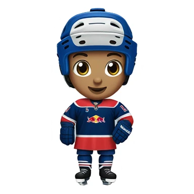 Red Bull Hockey Blue Jersey Blue Socks  sticker