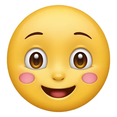 Emotional cute face emoji sticker