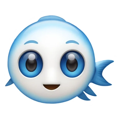 blue sky with many clouds, fish eye lens effect sticker