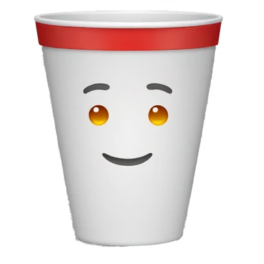 red water glasses cup sticker