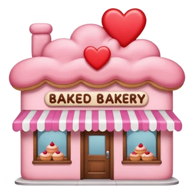 Cute pink Bakery sticker