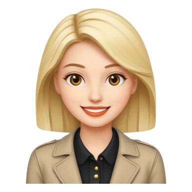 Stylish fashion female sticker