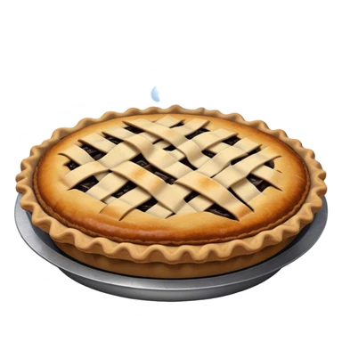 Worrisome pie sticker