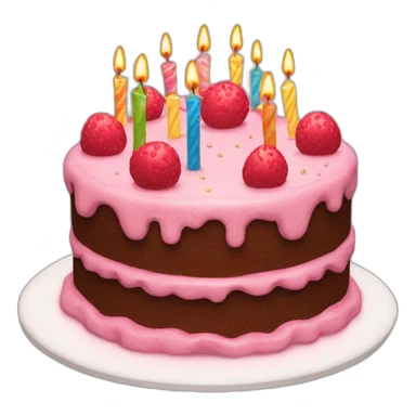 Happy birthday cake sticker