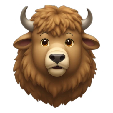 Ours fait câlin a buffalo sticker