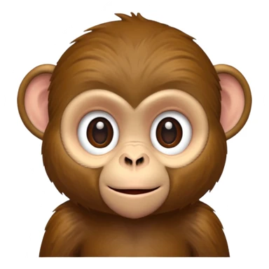 monkey visiting friend sticker