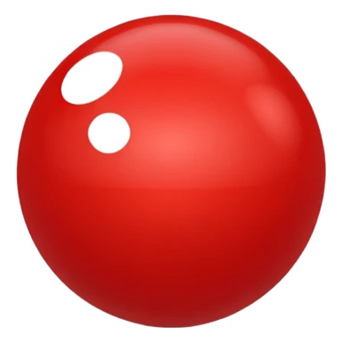 bolinha sólida vermelha para marcar início de frase sticker