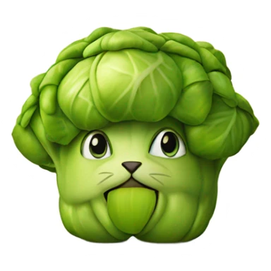 Choux de Bruxelles chat sticker