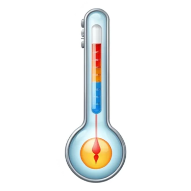 a medical thermometer whose temperature has risen too much high sticker