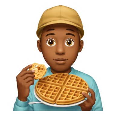 tyler the creator holding waffle sticker