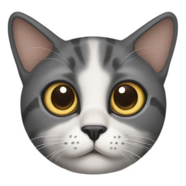 a cat with big eyes sticker