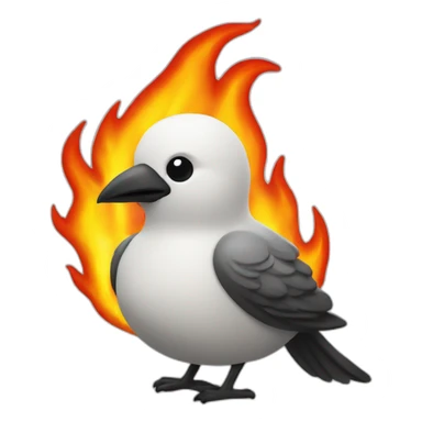 liverpool bird on fire sticker