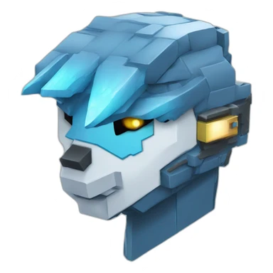 Minecraft Articuno Cyberpunk Head sticker