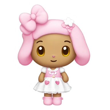 My melody hello kitty emoji sticker