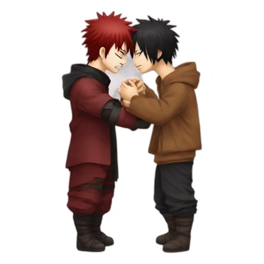 Gaara-kiss-sasuke sticker