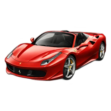 Red Ferrari cars sticker