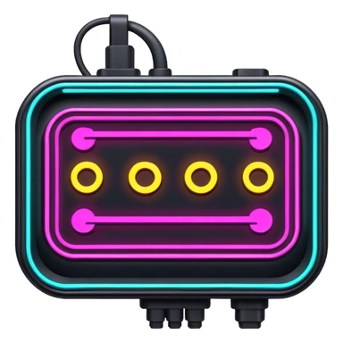 neon cyberpunk signboard  sticker