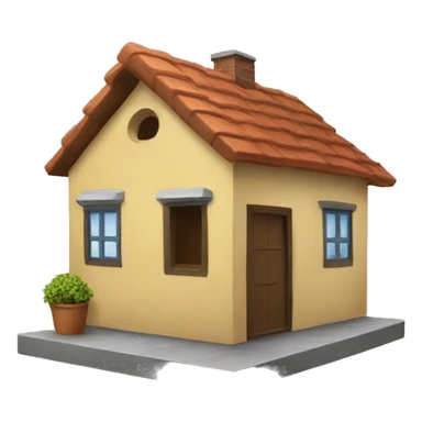 Mano emoji sosteniendo una casa. sticker