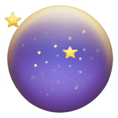 Estrella de mar en la luna  sticker