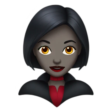 Female vampire sticker