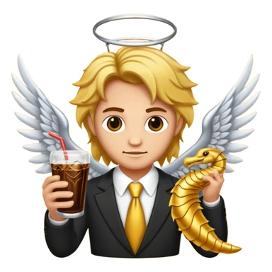 leon con alas y cola de escorpion sticker