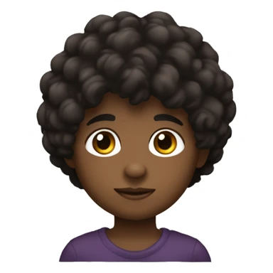 niño de pelo negro, piel palida, ojos marrones y delgado sticker