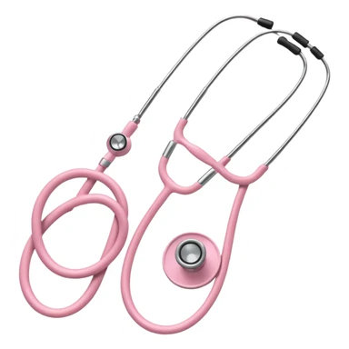 stethoscope, light pink, variation 4 sticker