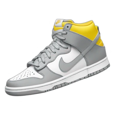 white light gray and light yellow nike dunk sticker