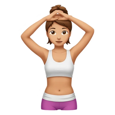 The woman who just woke up is stretching lazily sticker