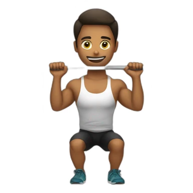 Barbell Squat sticker