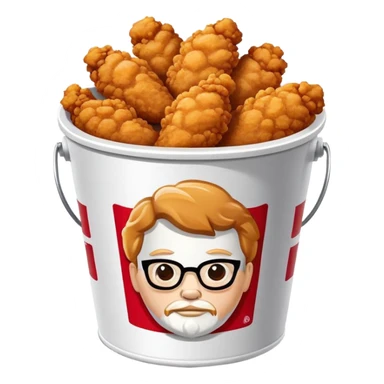 KFC fried chicken bucket sticker